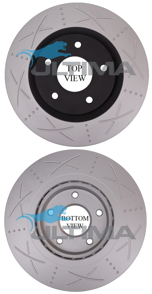 AAP2316S Front Brake Rotor – BLK, Nissan X-Trail T31 2.0L FWD 3/07-10 ,, Dualis (296mm)