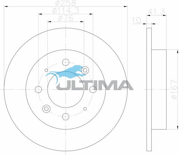 AAP2873 Rear Brake Rotor – Kia Cerato 2.0L DOHC (258mm)