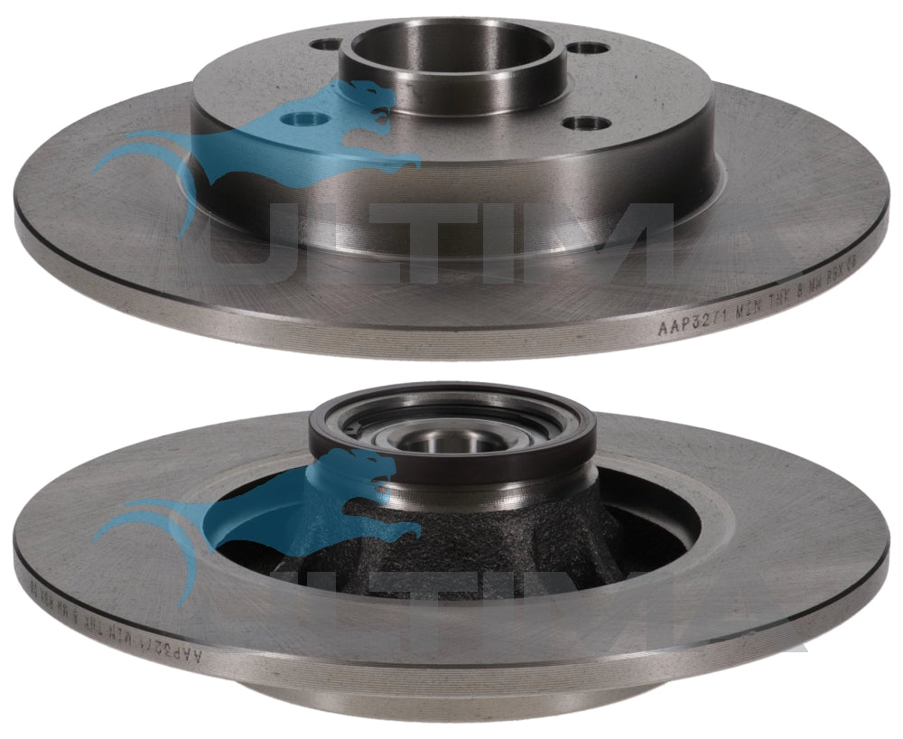 AAP3271 Rear Brake Rotor – Citroen C4 Peugeot 308, 308cc 249mm Alloy Wheels Hub Type up to 07/2013