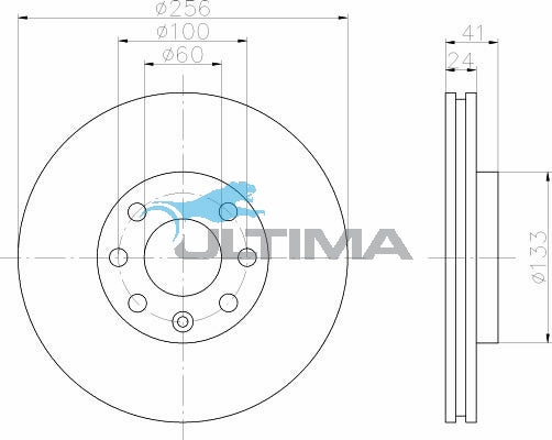 AAP817 Front Brake Rotor – Astra TS Non-Abs (256mm)