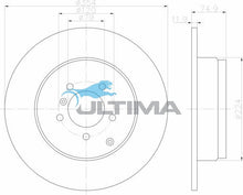 AAP2093 Rear Brake Rotor – Range Rover III 3.0L TD6,4.4L V8 Petrol (210kW) 72mm Pad Face Depth (354mm)