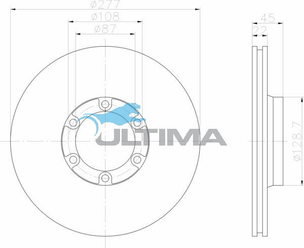 AAP229 Front Brake Rotor – L300 SF, SG, SH 4X4 (277mm)