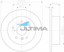 AAP2711 Rear Brake Rotor – Lexus ES300 (269mm)