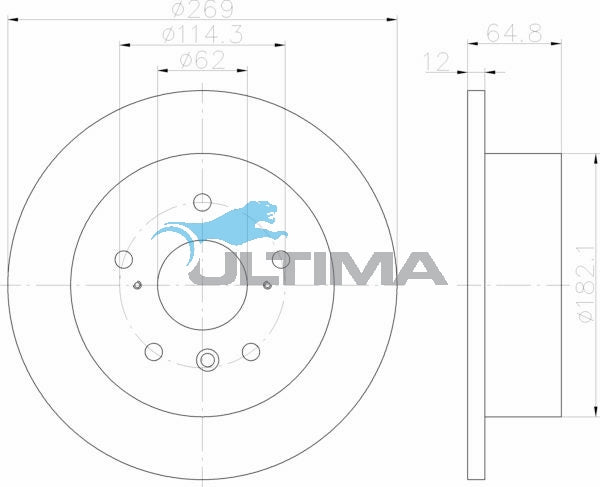 AAP2711 Rear Brake Rotor – Lexus ES300 (269mm)