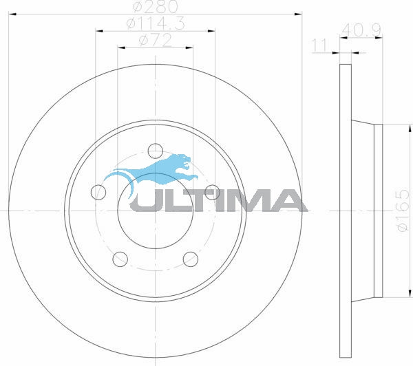AAP2957 Rear Brake Rotor – Mazda 3 BK (SP23) (280mm)
