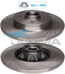AAP3273 Rear Brake Rotor – With Bearing Peugeot- 308, Partner, 5008. Citroen- C4, DS4, Picasso, Berlingo (268mm)