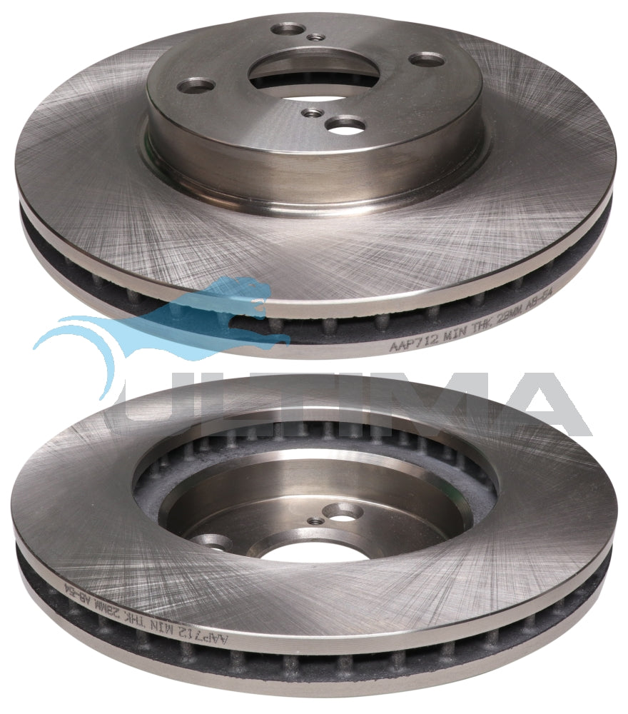 AAP712 Front Brake Rotor – Corolla ZZE122, Prius NWH11R (255mm)
